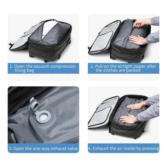 TRAVERA ExpandPack™ – Smart Compression Backpack.